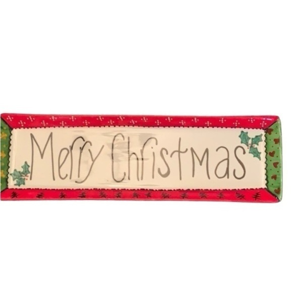 UNION PACIFIC HOLIDAY DISH SIGNED RTL 2007 "Merry Christmas" Rectangular - Picture 1 of 6